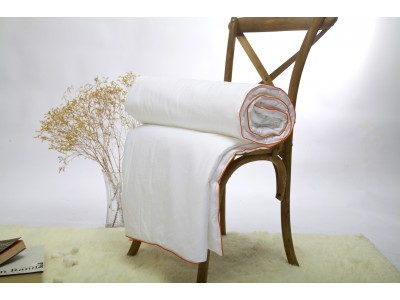 Silk Camel Luxury Allergy-Free Comforter Filled with 100% Natural Long Strand Mulberry Silk for Fall Season（50 to 65 Degree F)